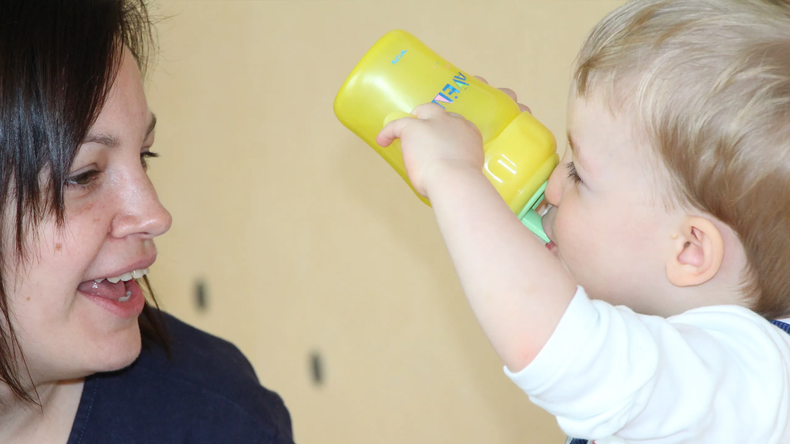 Our caregivers ensure that all children stay hydrated.